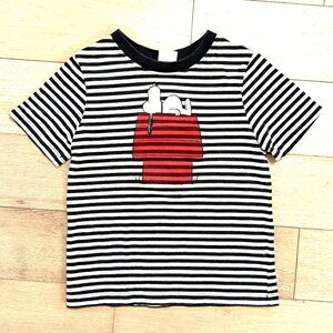 Hanna Andersson Peanuts feat Snoopy Short Sleeve Shirt Size 110cm US 5